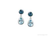 Amore Sterling Silver Sky Blue Topaz Pear Shape Drop Earrings image
