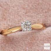 18kt Rose Gold Solitaire 0.38ct Diamond Engagement Ring image