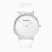 Sekonda Ladies Stainless Steel White Dial White Strap Watch image