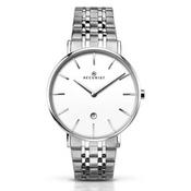 Accurist Gents Stainless Steel Bracelet White Dial Watch image
