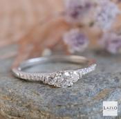 18kt White Gold 0.47ct Three Stone Engagement Ring image
