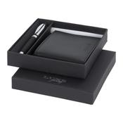 Baritone ballpoint pen and wallet gift set - Solid black image