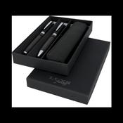 Carbon duo pen gift set with pouch (black ink) - Solid black image
