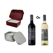 Tindra square tin candle &amp; Red or White Wine