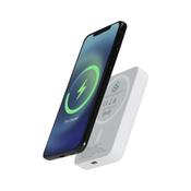 Acrab 5000 mAh 15W magnetic wireless power bank with 20W PD - made from recycled plastic