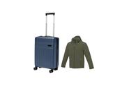Langley softshell Jacket + Rover 20′′ GRS recycled cabin trolley 40L