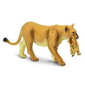 Safari Ltd - Figurine - Lioness with Cub - The Learning Lab