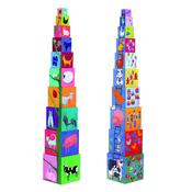 Nature Stacking Blocks by Djeco - The Learning Lab image