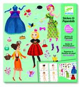 Djeco Stickers &amp; Paper Dolls - Massive Fashion - The Learning Lab image