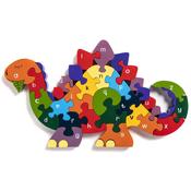 Dinosaur Puzzle Alphabet Jigsaws image