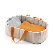 Pomea Doll Bassinet Blue Lines by Djeco - The Learning Lab image