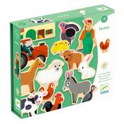 Farmix Wooden Magnets by Djeco - The Learning Lab