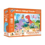Who's Hiding Puzzle - Prehistoric Party - The Learning Lab