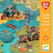 Djeco Giant Puzzle - Arty Toys Battle - The Learning Lab