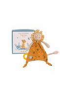 Moulin Roty Lion Comforter with Soother Holder - The Learning Lab image