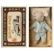 Maileg little Brother Mouse in matchbox image