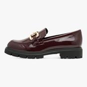 Marco Tozzi Bordeaux Patent Chunky Loafers
