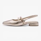 Marco Tozzi Champagne Court Shoe (Block Heel) - 2-29409-44-957