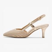 Marco Tozzi Gold Court Shoe (Buckle Fastening) - 2-29667-46-940