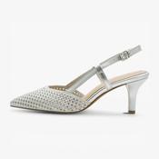 Marco Tozzi Silver Court Shoe (Buckle Fastening) - 2-29667-46-941