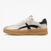 Marco Tozzi White and Gold Trainer (Platform Sole) - 2-83706-46-402