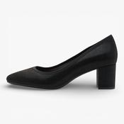 Jana Softline Black Metallic Court Shoe (Wide Fit H) – 8-22461-46 012