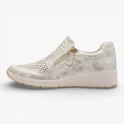 Jana Softline Beige Gold Trainer (Wide Fit H) – 8-24765-46 499