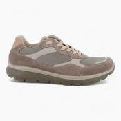Igi &amp; Co Men's Taupe Leather-Textile Runner Shoes with Shock Absorber