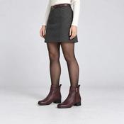 Caprice Burgundy Leather Wide Fit Ankle Boots image