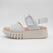 Jose Saenz Silver White Sandal (Wide Fit) – 4235 PLATA/BLANCO image