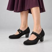 Jana Softline Black Wide Fit Mary Jane Heels image