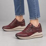 Jana Softline Bordeaux Wide Fit Wedge Trainers