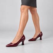 Marco Tozzi Burgundy Patent Pointed Court Shoes image