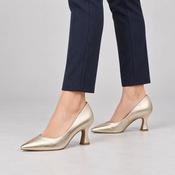 Marco Tozzi Gold Metallic Pointed Court Shoes image