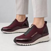 Marco Tozzi Mulberry Front-Zip Wedge Trainers image