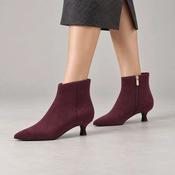 Marco Tozzi Mulberry Kitten Heel Ankle Boots image