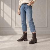 Tamaris Chocolate Brown Chunky Sole Chelsea Boots image