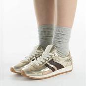Xti Champagne Gold Metallic Vegan Trainers image