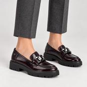 Xti Burgundy Patent Chunky Sole Chain Loafers image