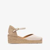 Unisa Ivory Espadrille with Low Wedge and Strap image