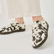 Tamaris Cow Print Lace Up Trainer