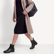 Tamaris Black Leather Low Heel Chelsea Ankle Boots image