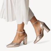 Marco Tozzi Platinum Silver Court Shoe (Wide Fit) - 2-82404-42-957