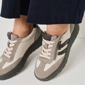 Tamaris Comfort Light Grey Wide Fit Platform Trainers