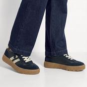 Tamaris Comfort Navy Gold Wide Fit Trainers image