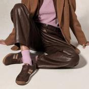 Xti Chocolate Brown Contrast Detail Vegan Trainers image