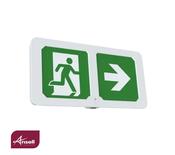 Ansell Adler Slim Eco 2W LED Emergency Exit Box Maintained/Non-Maintained Self-Test White image