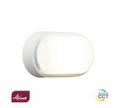 Ansell Helder Oval Bulkhead 12.5W LED CCT White Polycarbonate IP54