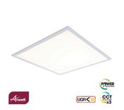 Ansell Pace LED Panel 600x600mm Backlit CCT &amp;amp; Power Selectable UGR&amp;lt;19