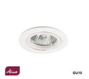 Ansell Twistlock GU10 Recessed Downlight Matt White image